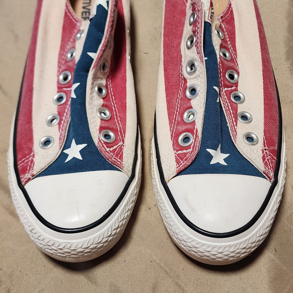 Converse Patriotic Red, White, and Blue Sneakers